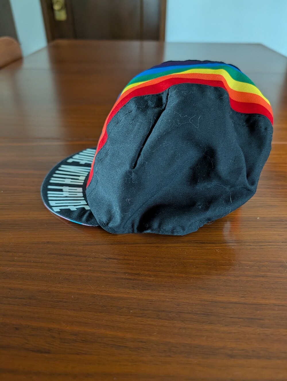 Chrome lndustries Ride With Pride Cycling Cap Black Rainbow - Picture 3 of 8